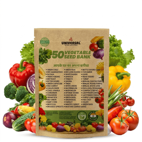 50 Varieties Indian Vegetable Seeds for Home Garden | Easy to Grow | Home Gardening Seeds Combo