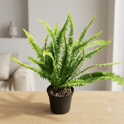 Fern Green in 6 Inch Black Super Nursery Pot