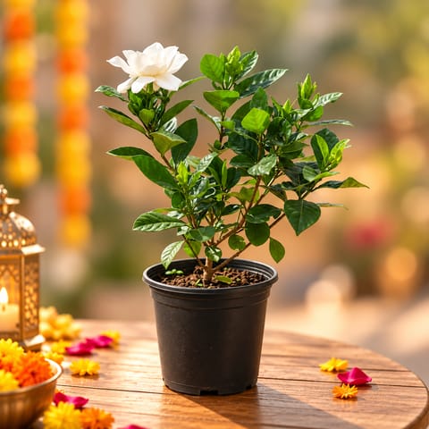 Gardenia / Gandhraaj in 5 Inch Nursery Pot
