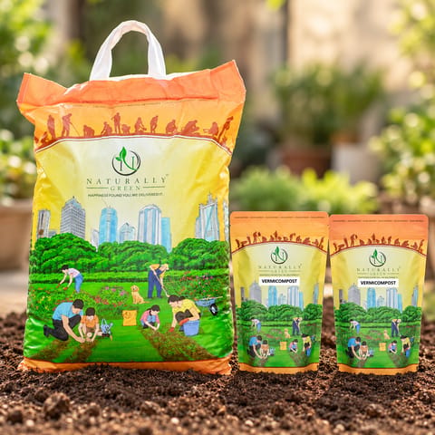 Everyday Plant Care Soil Combo - 10 Kg Soil Potting Mix & 2 Kg Vermicompost (Brand May Vary)