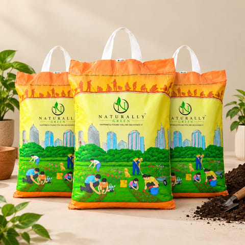 Set of 3 - Potting Mix Soil - 30 Kg - Ready-to-use enriched soil blend - 30 kg