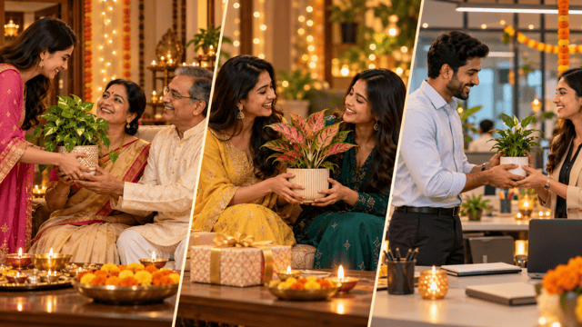 Diwali Plant Gifting Guide: What to Gift Parents, Friends, and Colleagues